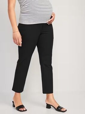 Old Navy Maternity Full Panel pixie straight leg pants
